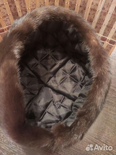 Женская норковая шапка