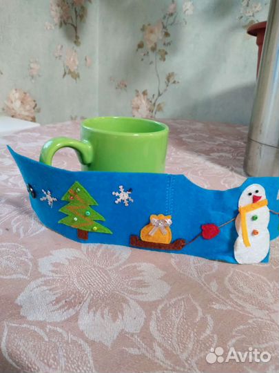 Бокал в новогоднем оформлении