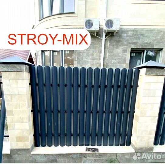 Штакетник металлический