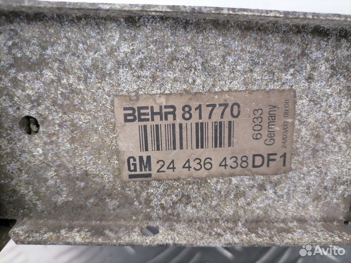 Интеркулер Opel Zafira (A) 2003 24436438