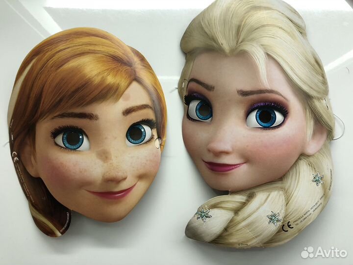 Картонные маски «Холодное сердце»