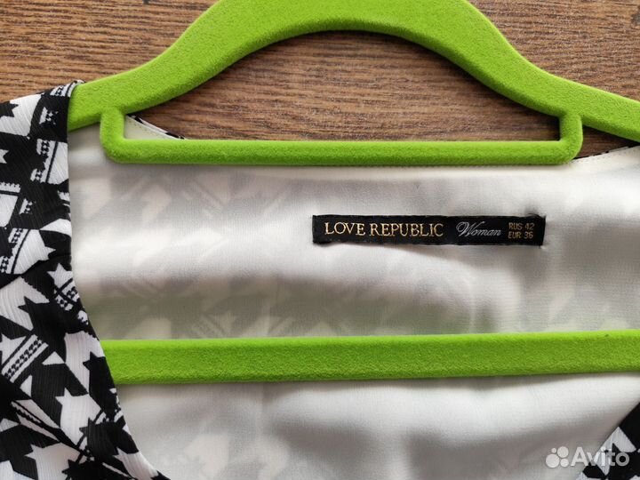 Платье женское шифоновое гусиная лапка 42