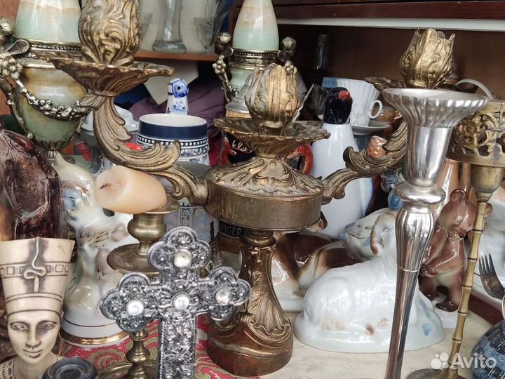 Бронзовый подсвечник, большой