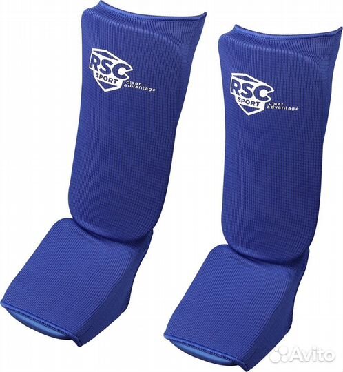 Защита голени и стопы RSC х/б, полиэс синий, р-р S