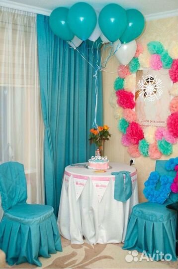 Чехлы на стулья Лён, скатерть