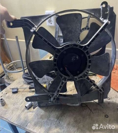 Вентилятор охлаждения шевроле ланос