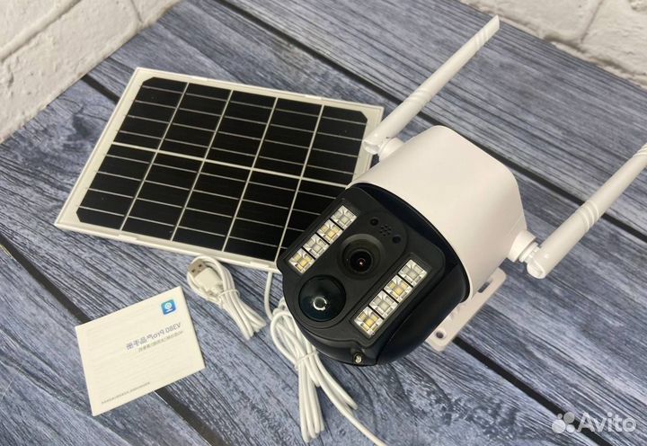 Камера видеонаблюдения 4G с солнечной панелью