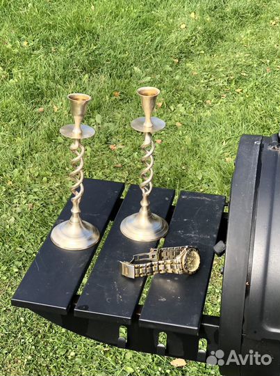 Подсвечник винтаж, латунь