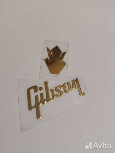 Наклейка металлическая Gibson