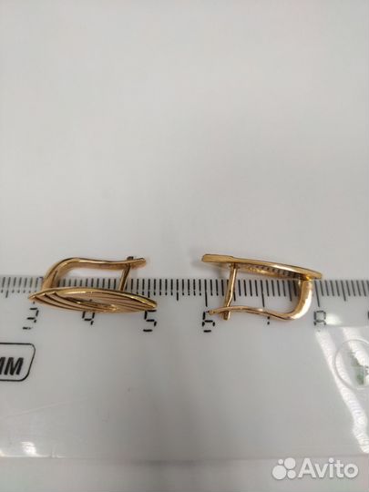 Золотые серьги СССР