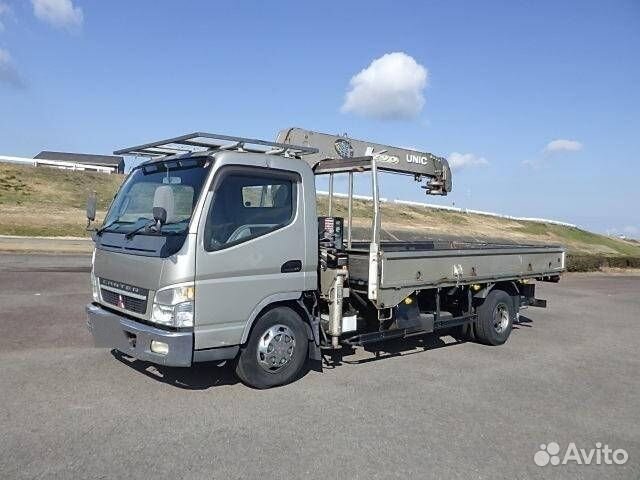 Бортовой грузовик Mitsubishi Fuso Canter с КМУ UNIC, 2003
