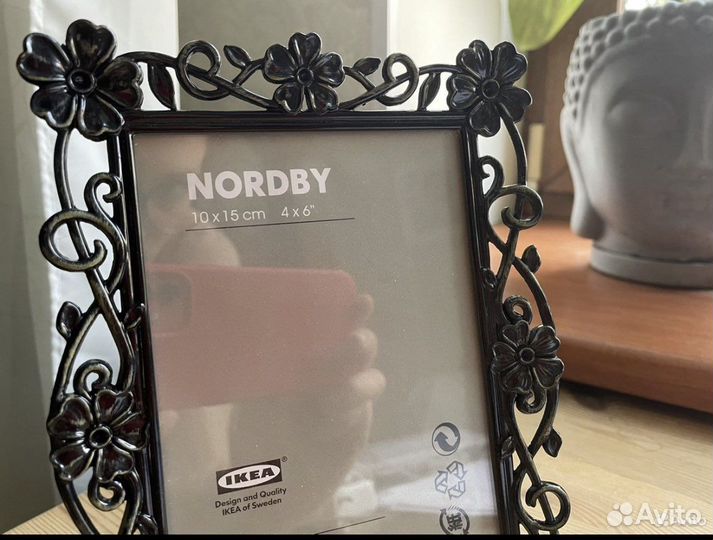 Рама для фото нордби икея 10*15см