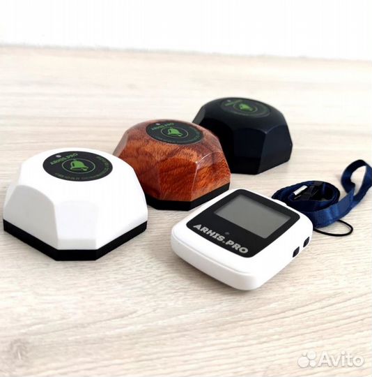 Кнопка вызова персонала и часы пейджер Поясной