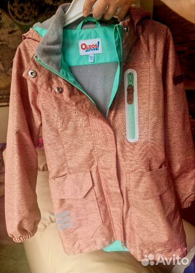 Куртка демисезонная для девочки 128 Oldos