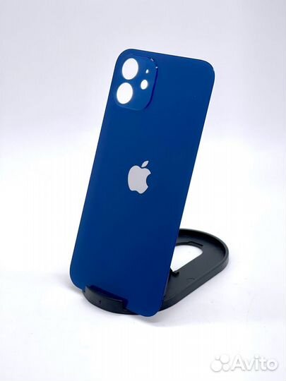 Задняя крышка для iPhone 12 (Стекло) Синяя