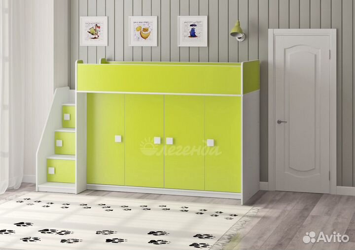 Кровать чердак