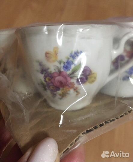 Кофейный набор Мейсенский букет, Богемия, чсср