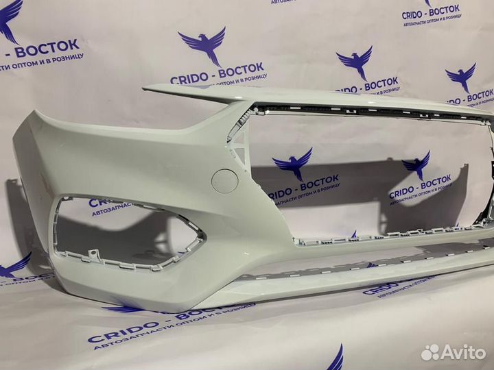 Бампер передний Solaris 17- Crystal White (белый)