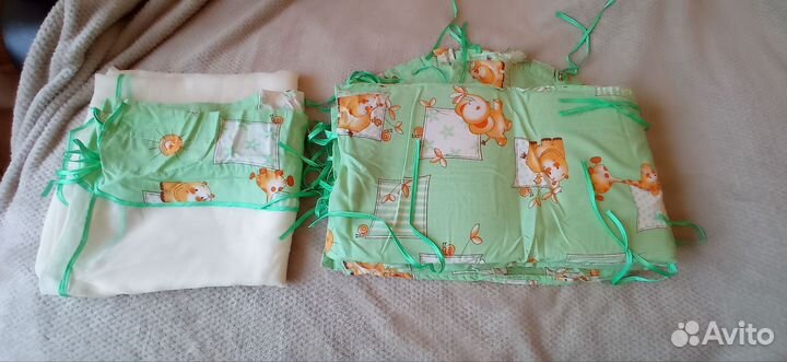 Бортики в кроватку и балдахин