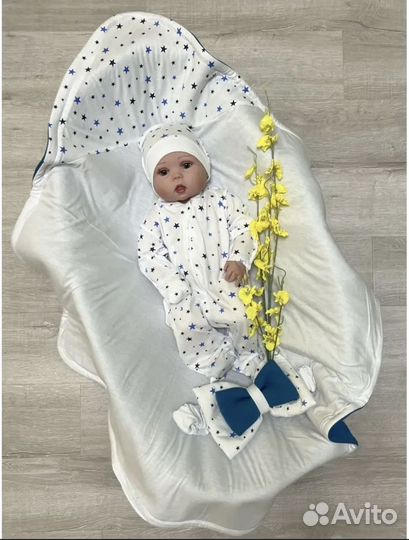 Конверт на выписку летний для мальчика