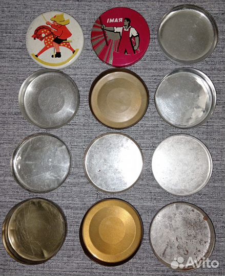 Жестяные коробочки/банки СССР (одним лотом)