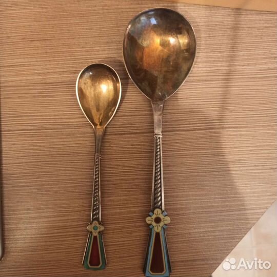 Чайные ложки серебряные винтажные
