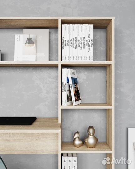 Компьютерный стол со стеллажом