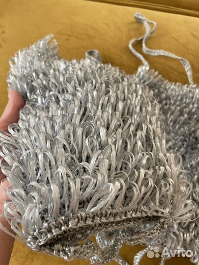 Мочалка современная (серая, черная)