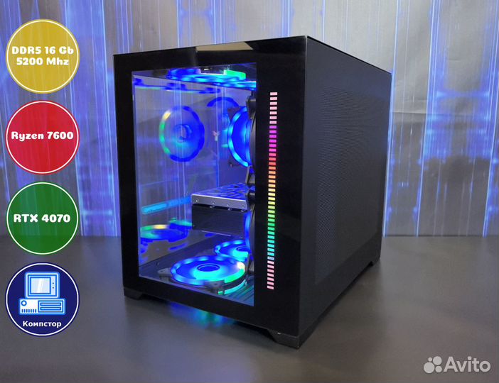 Сборка игрового пк AMD7600-RTX4070-16DDR5-NCW8-A620