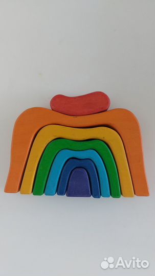Пирамидка-пазл Воротца радуга