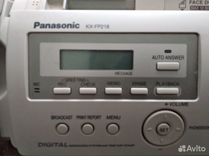 Факс-телефон Panasonic KX-FP218