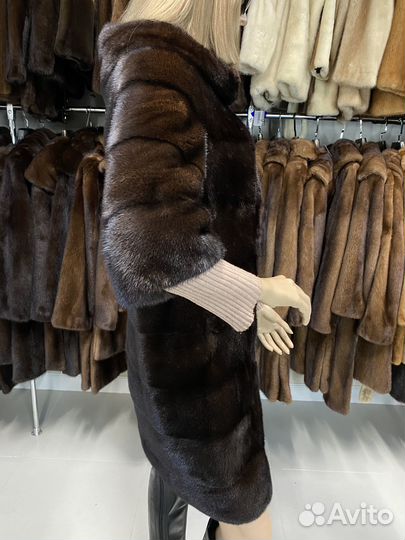 Элегантная норковая шуба 40- 42 р
