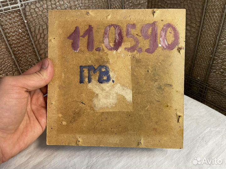 Картина маслом 1990 год цветы ретро панно