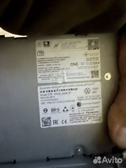 Магнитола volkswagen polo liftback