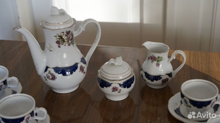 Кофейный сервиз фарфор kahla гдр