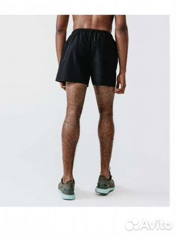 Шорты декатлон бег муж черные RUN DRY Kalenji р. L