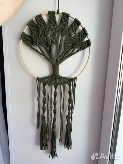 Настенное панно макраме «Родовое дерево»