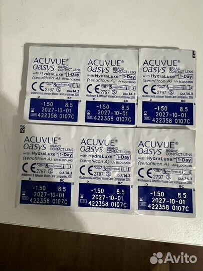 Линзы acuvue oasys