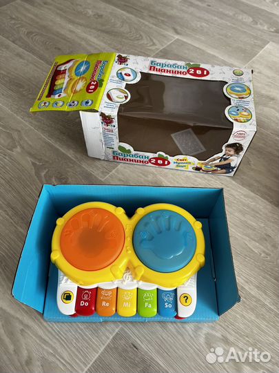 Пианино- барабан 2в1