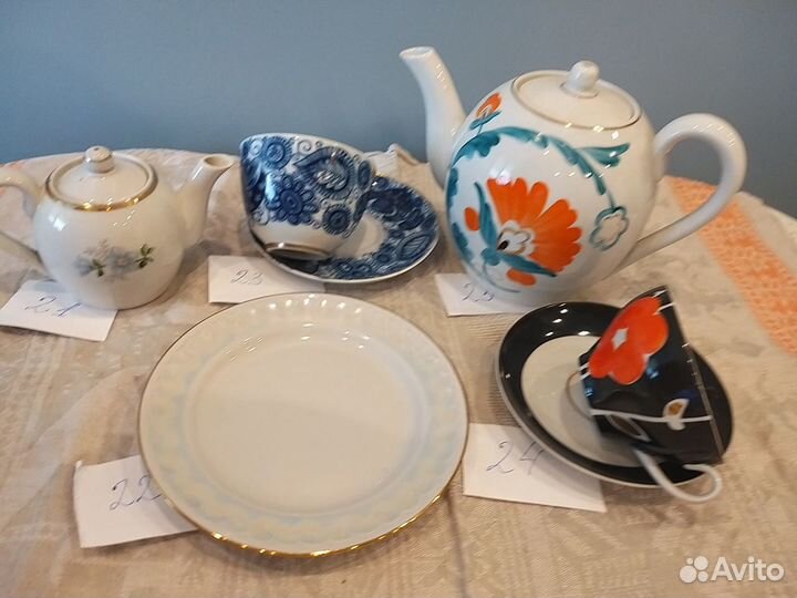 Чайные пары Дулево, лфз, заварочные чайники