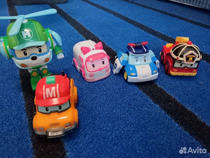 Поли робокар набор и Робот поезда. Щенячий patrol