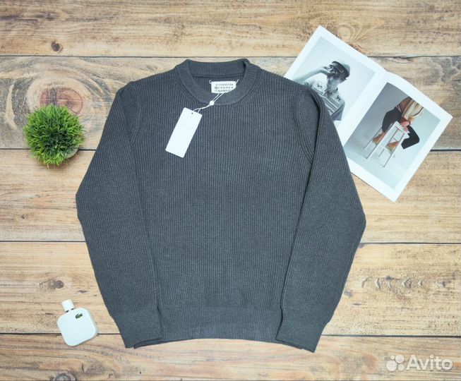 Свитер maison margela черный и серый