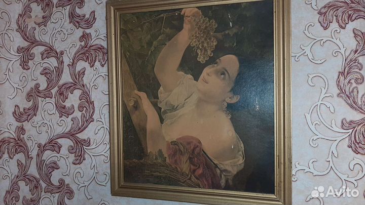 Картины Брюлова Дама с виноградом, Всадница, СССР