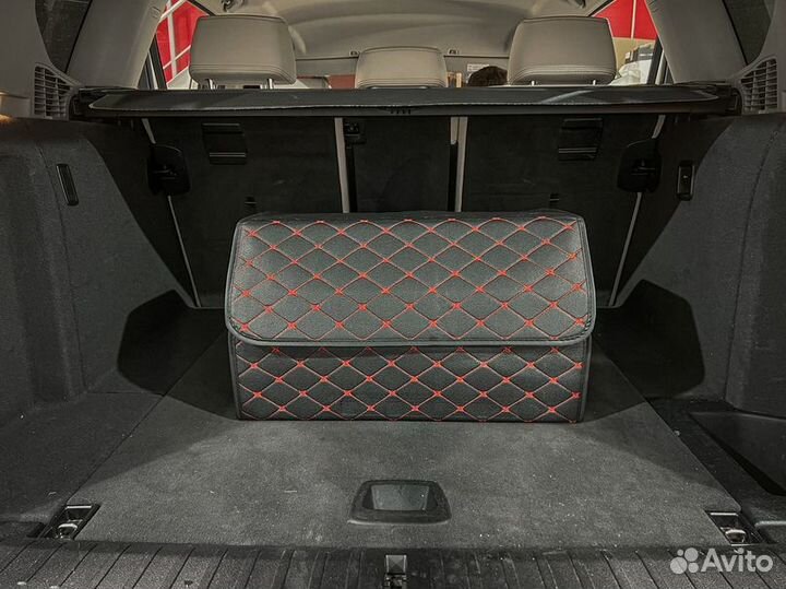 Органайзер L черный, красная строчка 2