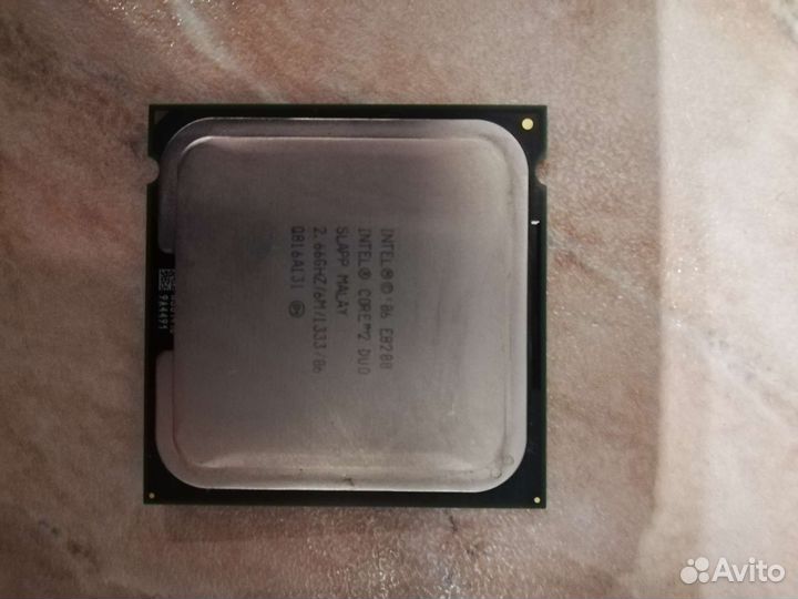 Процессор intel core 2 duo E8200