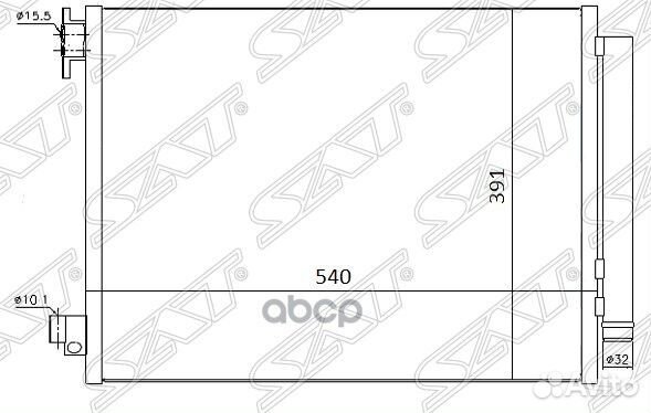 Радиатор кондиционера Renault Arkana 18- / Duster
