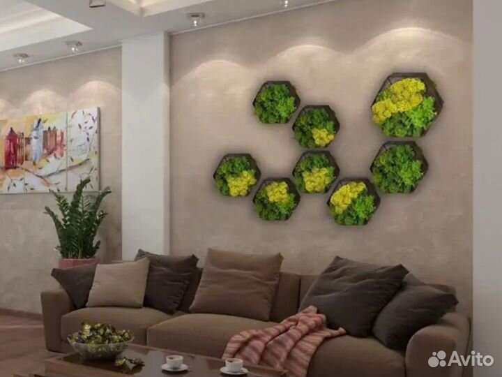 Панно из мха