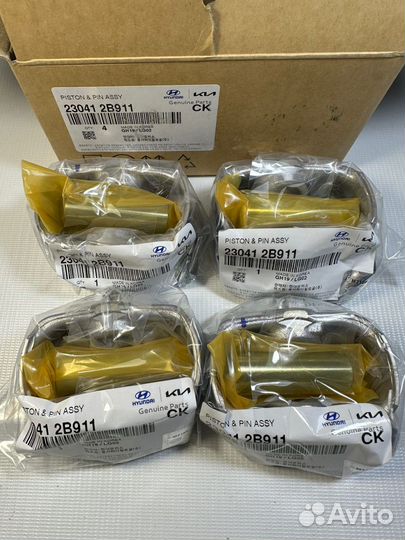 Поршень с пальцем Hyundai, Kia G4FG 1.6л Оригинал