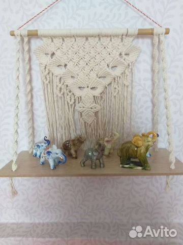 Полочка из макраме