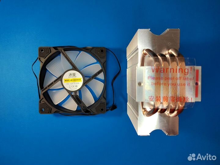 Башенный Кулер snowman 180W 4 трубки / подсветка